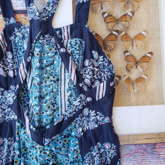 UO Kimchi Blue Floral Keyhole Wide Leg Jumpsuit 4 - Picture 8 of 10